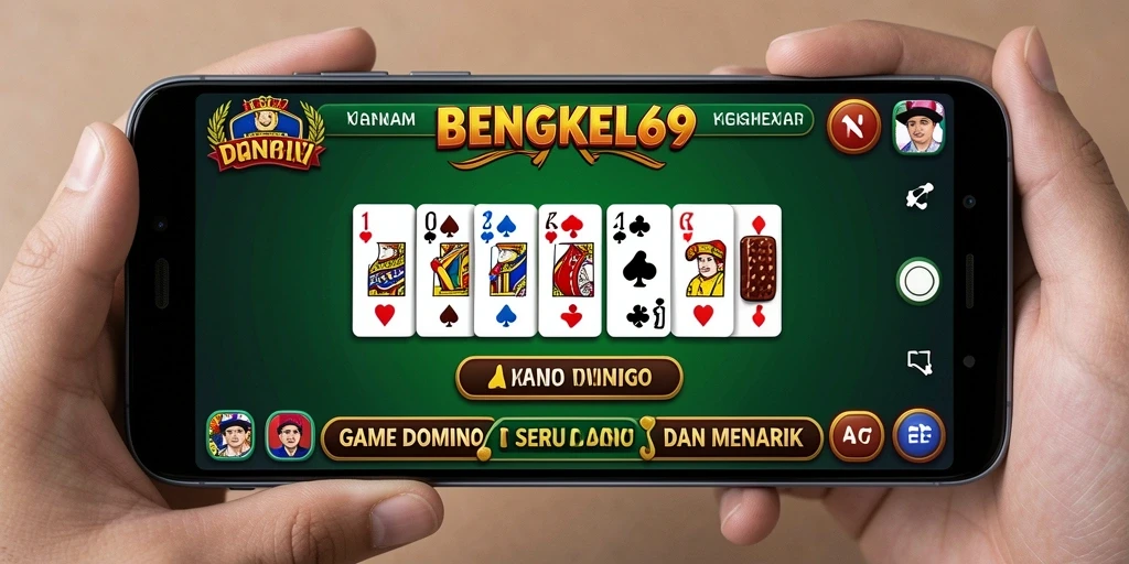 Tampilan menarik dari permainan Domino BENGKEL69.