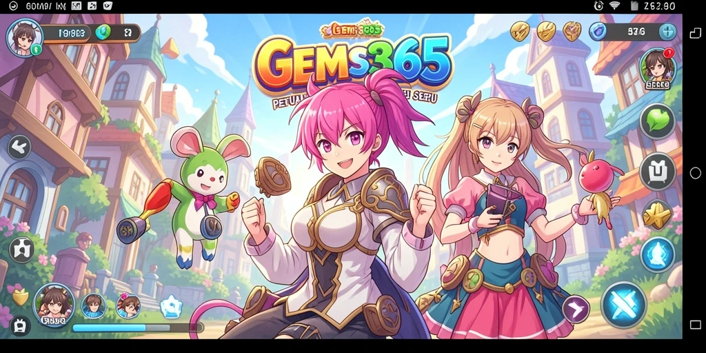 Tampilan gameplay seru dalam dunia anime yang menarik.