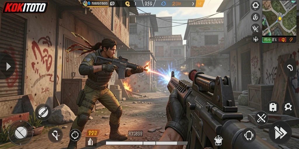 Tampilan seru pertarungan FPS di KOKITOTO.