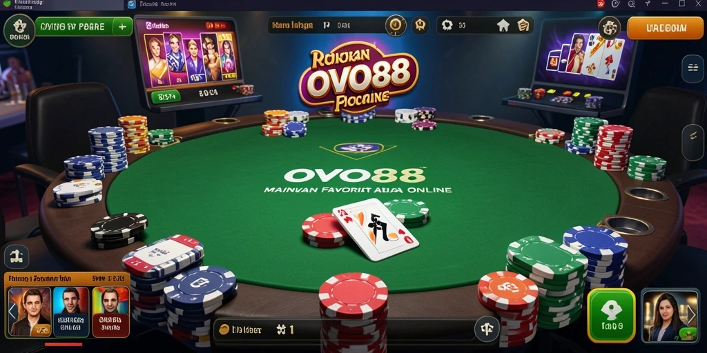 Tampilan gameplay Poker yang mendebarkan di OVO88, siap untuk dimainkan.
